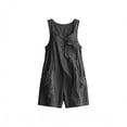 thumbnail image 7 of PWPSG Sleeveless Square Neck Overalls, Front Patch Pocket, Loose Cutting, Side Pockets and Skin-Friendly Fabric for Daily Comfort Gray S, 7 of 7