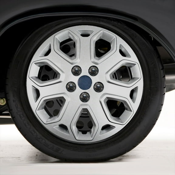 Set of Four 16" Silver Hubcap Wheel Covers for 2012-2014 Ford Focus (Push-on)