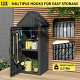 thumbnail image 3 of Outdoor Resin Storage Shed – Durable All-Weather Cabinet with Removable Shelves, 3 of 8