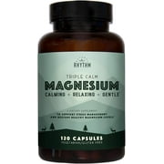 Natural Rhythm Triple Calm Magnesium 150 mg - 120 Capsules  Magnesium Complex Compound Supplement with Magnesium Glycinate, Malate, and Taurate. Calming Blend for Promoting Rest and Relaxation.