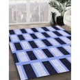 thumbnail image 3 of Ahgly Company Machine Washable Indoor Round Transitional Blue Area Rugs, 8' Round, 3 of 7