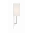thumbnail image 2 of Crystorama Brent 1 Light Polished Nickel Sconce - 6.5"W x 15"H x 4"D, 2 of 9