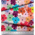 thumbnail image 3 of Soimoi polyester Crepe Fabric Artistic Flower Print Fabric by the Yard 52 Inch Wide, 3 of 3