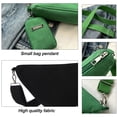 thumbnail image 3 of Fashion simple solid color canvas small bag new western style shoulder slung canvas bag. - black, 3 of 5