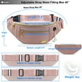 thumbnail image 2 of Entchin Small Fanny Pack for Women Girl Water Resistant Waist Pack Pink Crossbody Bags for Shopping Traveling Cycling, 2 of 7