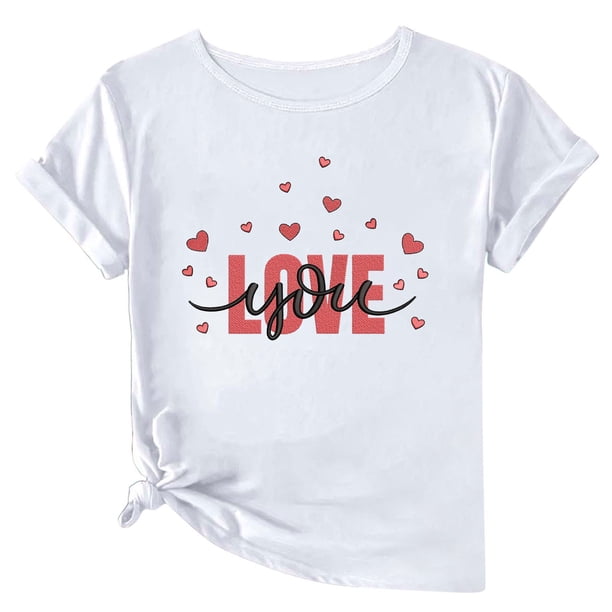 Camisetas de Manga Corta para Mujeres, Camiseta de Cuello Redondo Impresa de Moda, Primavera Y Verano Casual