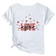 thumbnail image 1 of Camisetas de Manga Corta para Mujeres, Camiseta de Cuello Redondo Impresa de Moda, Primavera Y Verano Casual, 1 of 1