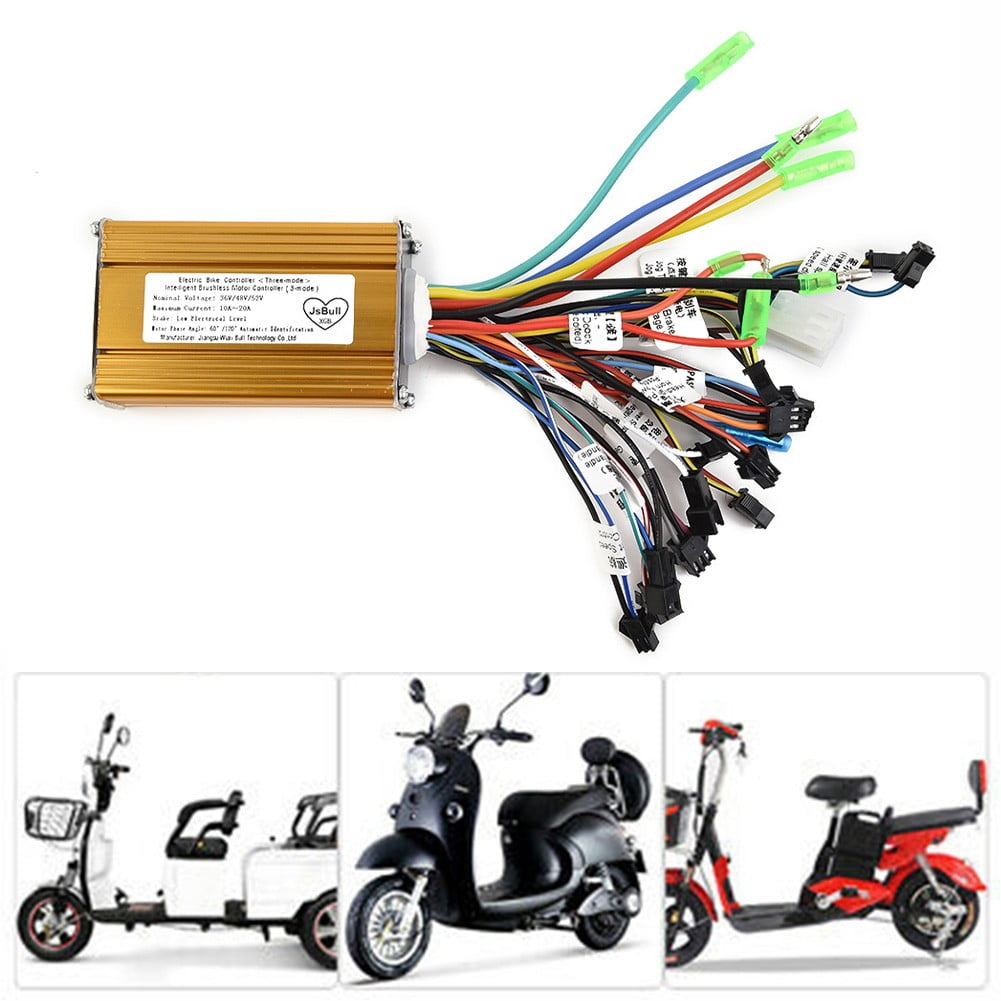 Sine Wave Brushless Controller 36 48 52V 350W for Electric Scooter E Bike Walmart