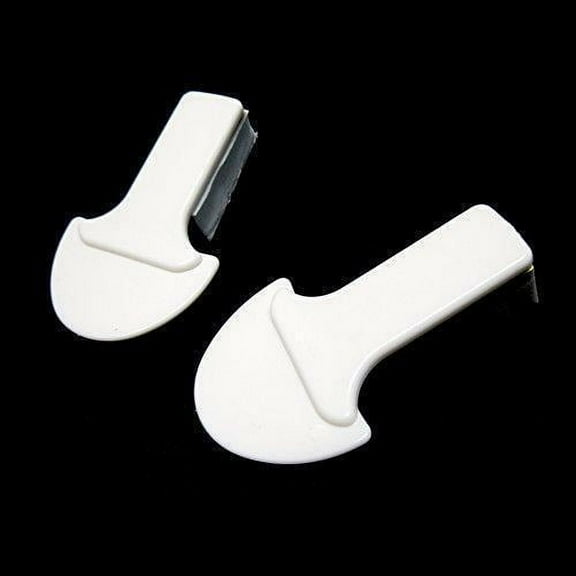 8 pcs Sanitary Toilet Seat Cover Lifter Toilet Bowl Seat Cover Lift Handle White
