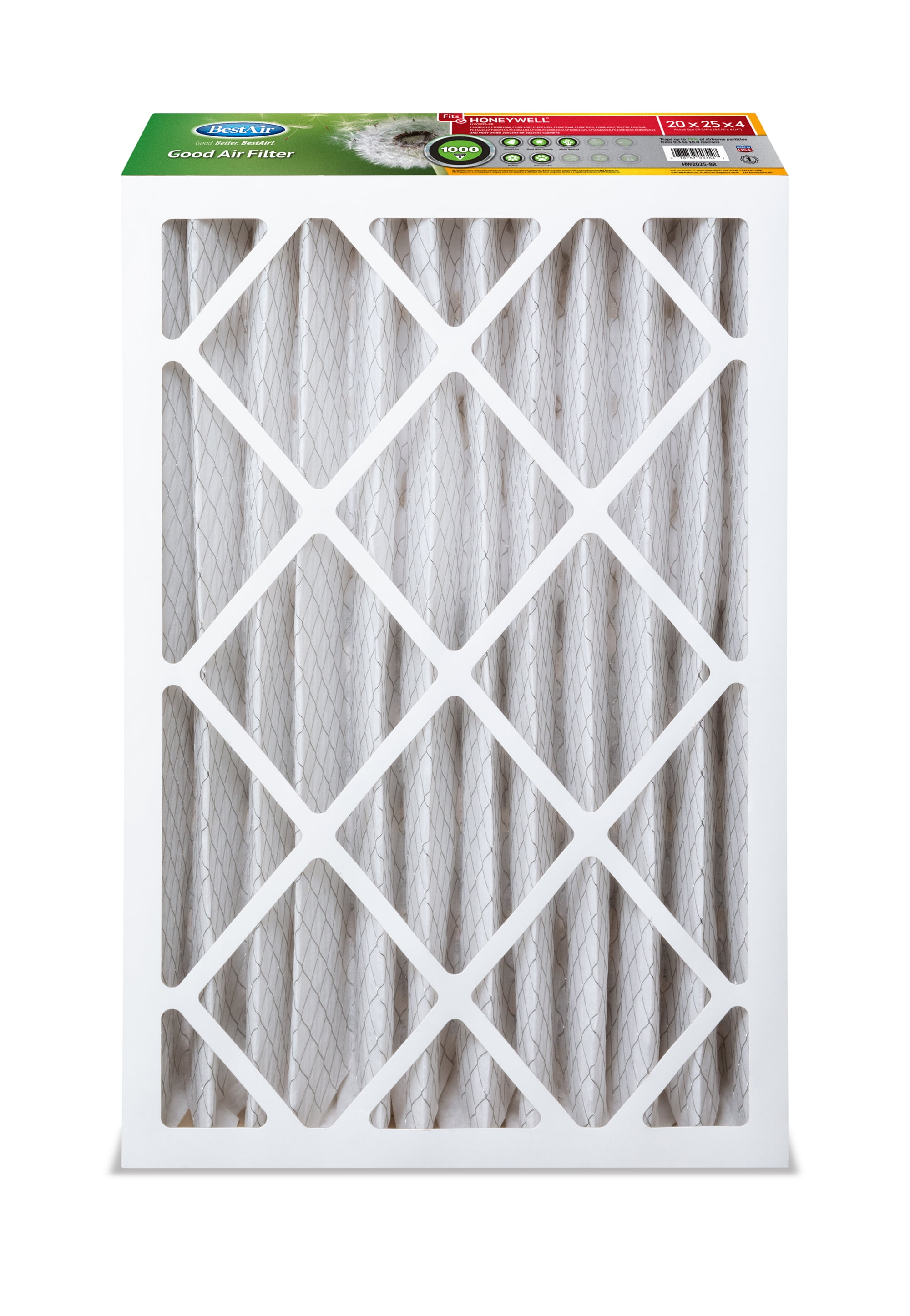 Honeywell air filter online 16x25x4 merv 8