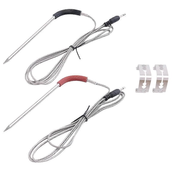 2-Pack Repalcement Meat Probe for Weber Grill and Smoker,Temperature Probe with Probe Clip Accessori