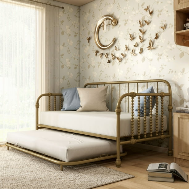 Furniture of America Wren Metal 2-Piece Twin Daybed with Trundle