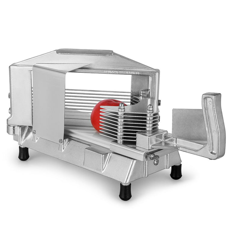Commercial Tomato Slicer 3/8 Heavy Duty Tomato Slicer Tomato Cutter with  Built in Cutting Board