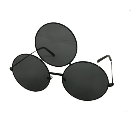 Black With Black Frames Third Eye Sunglasses Prince Glasses Round Costume Lens 3