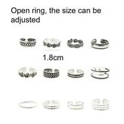 Dress Choice Adjustable Toe Rings for Women Summer Beach Open Toe Rings Set Hypoallergenic Adjustable Open Toe Rings Set Tail Pinky Band Rings Barefoot Foot Jewelry