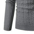 thumbnail image 2 of zbxnLI Mens Turtleneck Sweaters Cable Knit Long Sleeve Warm Tops Pullover Sweaters Fall Winter Clothes, 2 of 4