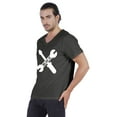 thumbnail image 4 of Inkmeso Mens Tshirt Letter Printed Craftsmen Wrench Tee Shirt Mr.Fix.It. Tshirt For Daddy Jersey Shirt, 4 of 7