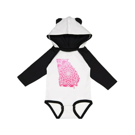 

Inktastic Georgia Silhouette Mandala Gift Baby Boy or Baby Girl Long Sleeve Bodysuit