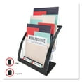 thumbnail image 6 of Deflecto 3-Tier Literature Holder, Leaflet Size, 11.25" W x 6.94" D x 13.31" H, Black, 6 of 9