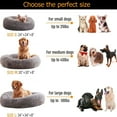 thumbnail image 2 of WATANIYA Calming Donut Dog Bed 30", Anti-Anxiety Cozy Soft Plush Faux Fur Round Pet Bed, Grey, 2 of 7