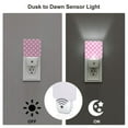 thumbnail image 2 of KLL Pink And White Polka Dot for Night Lights,Auto Sensor Night Lamp Plug in Night Light with Dusk-to-Dawn Light Sensor LED Nightlightfor Adults & Kids Room/Bedroom/Hallway, 2 of 7
