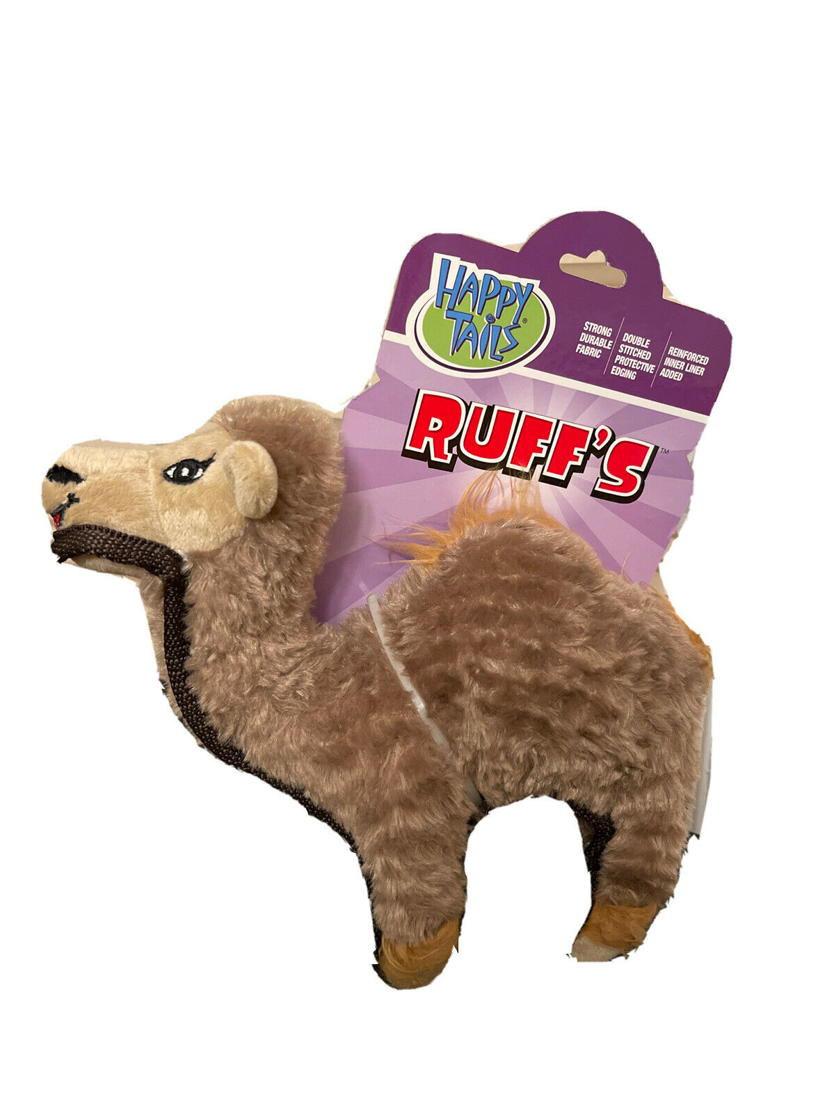 Fab Dog Floppy Camel Squeaky Plush Dog Toy