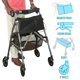 thumbnail image 5 of Andador con ruedas Stander Wonder Plus, ligero y plegable, fácil de plegar y transportar, ideal para personas mayores y adultos, con ruedas de 6 pulgadas, frenos con bloqueo y asiento acolchado con re, 5 of 5