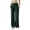 3# Dark Green, variant on Straight Leg Leggings High Stretch Yoga Pants Women Soft High Waisted Casual Wide Leg Pants with Pockets Black 30"