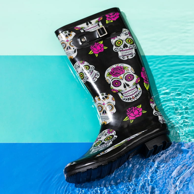 Skull hotsell rain boots