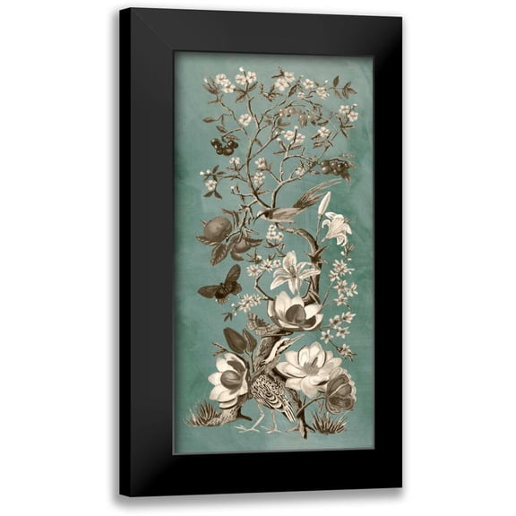 McCavitt, Naomi 9x14 Black Modern Framed Museum Art Print Titled - Chinoiserie Patina II