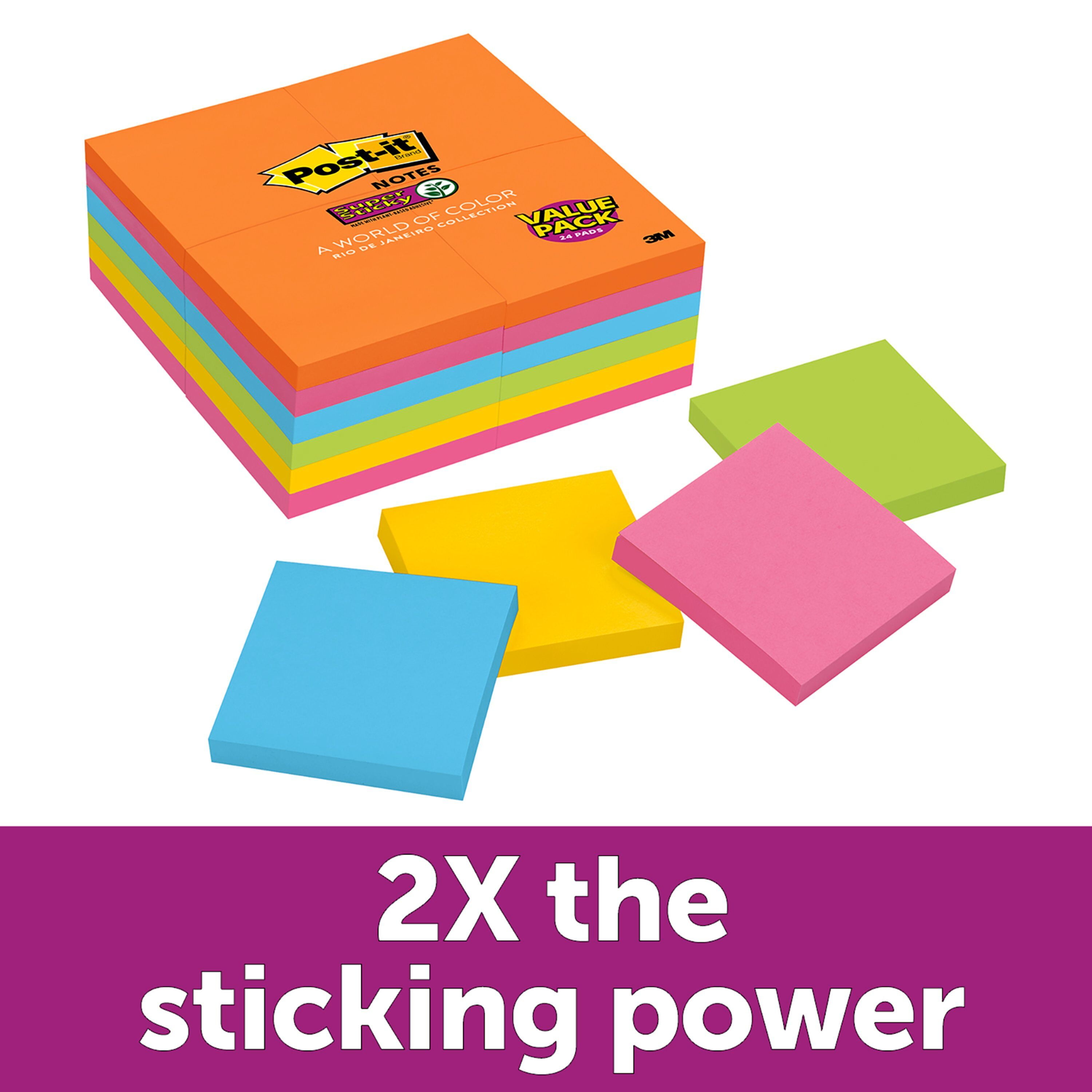 3m Post It Neon Pink Super Sticky Notes 3 In X 3 In Square 450 Stickies Business Industrial Sticky Notes Alberdi Com Mx