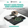 thumbnail image 4 of ChargeWorx 3-in-1 Wireless Charger, Foldable Magnetic Charging Station with 15-Watt Fast Charging, Compatible with iPhone, Samsung, and Other Phones, Smartwatches, and Headphones, Black, 4 of 7