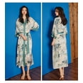 thumbnail image 2 of Kimono Robes for Women Long Satin Robe Floral Silk Robes Kimonos Bathrobe Dressing Gown  One Size, 2 of 2