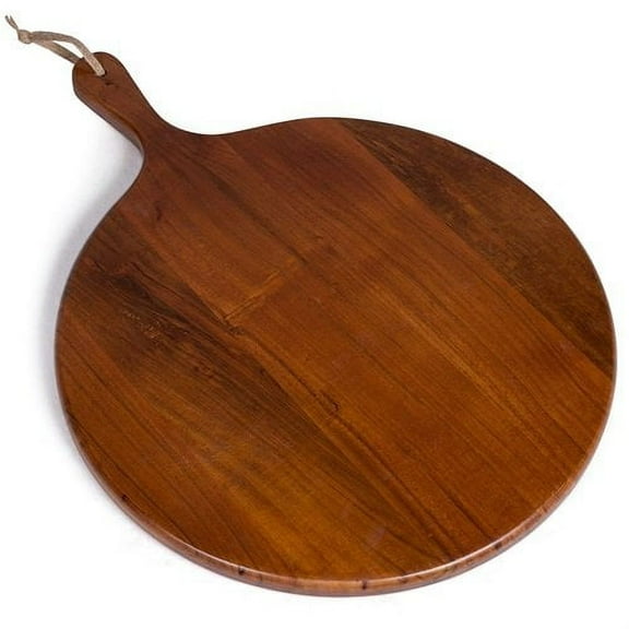 BirdRock Home 18" Round Acacia Wooden Charcuterie Serving Board