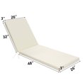 thumbnail image 4 of YEERSWAG 80x26x3 Inch Outdoor Patio Chair Cushion Recliner Cushion Chaise Lounge Cushion Non Slip Waterproof Beach Garden Furniture Cushion with Ties, 4 of 8