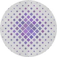 thumbnail image 1 of Ahgly Company Indoor Round Patterned Lavender Purple Novelty Area Rugs, 3' Round, 1 of 6