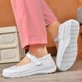 thumbnail image 4 of YOURDIARY Women's Hollow Nurse Shoes Breathable Platform Loafers Low Top for Driving Work, 4 of 5