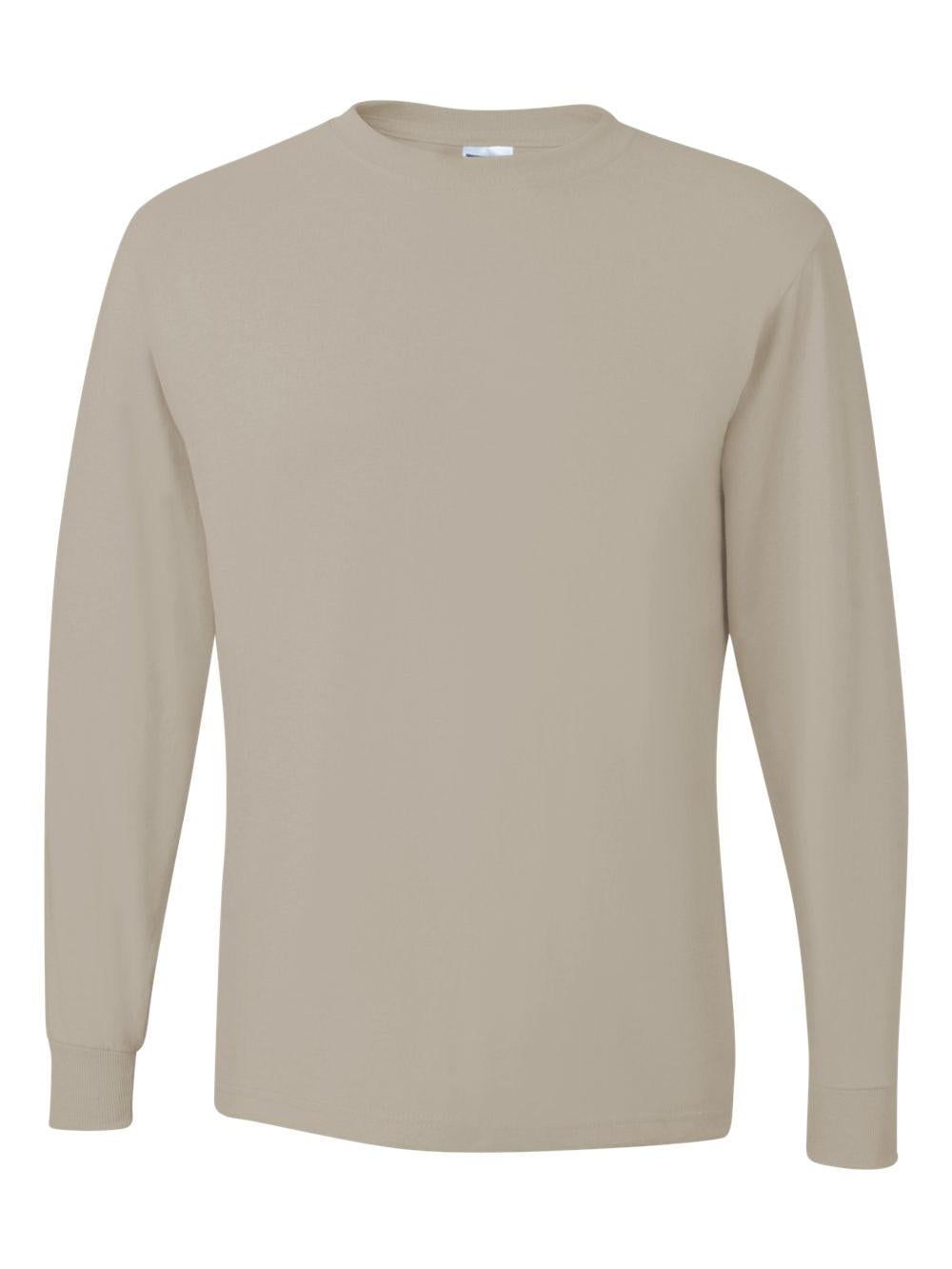 【STONE 】COTTON JERSEY SLIM FIT LONG-SLEEVE T-SHIRT Jerzees 5.6 oz. 50/50 Heavyweight Blend Long-Sleeve T-Shirt
