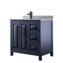 Wyndham Collection Wcv252536sunsmxx Daria 36" Free Standing Single Vanity Set - Dark Blue