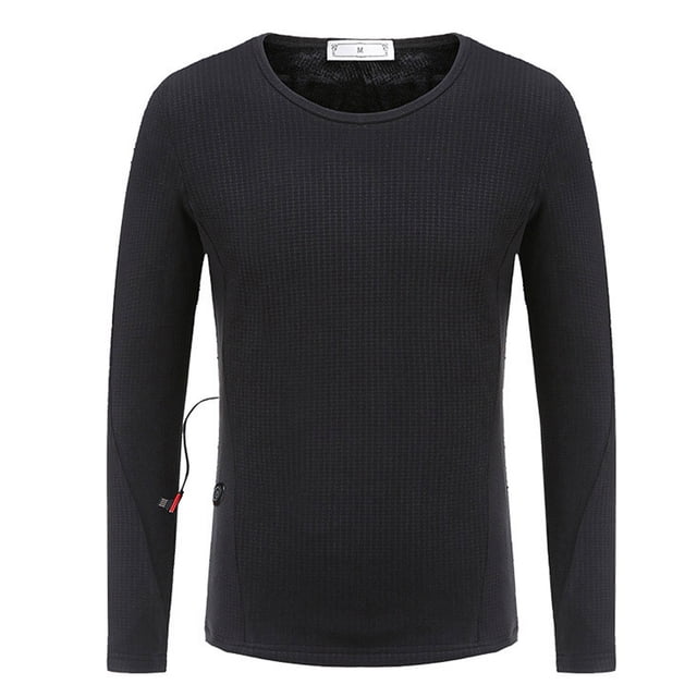 KIHOUT Spring Winter Womens Tops Plush Heating Loose Long Sleeve Round Neck Blouse Casual Solid Color Tops Blouse