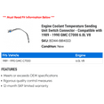 thumbnail image 2 of Engine Coolant Temperature Sending Unit Switch Connector - Compatible with 1989 - 1990 GMC C7000 6.0L V8, 2 of 2
