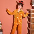 thumbnail image 1 of Conjunto de Pijamas de terciopelo Coral para niños y niñas, ropa de dormir cálida de franela de manga larga, de invierno, para Navidad y Año Nuevo, 1 of 4