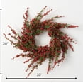 thumbnail image 3 of Artificial Cedar Berry Mini Accent Wreath Multicolor 20"H, 3 of 3