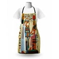 thumbnail image 3 of Retro Apron, Papyrus Design with Elements of Classic Egyptian History Illustration Pattern, Unisex Kitchen Bib with Adjustable Neck for Cooking Gardening, Adult Size, Multicolor, by Ambesonne, 3 of 4