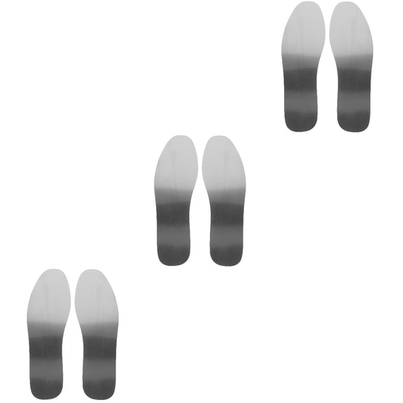 Brandonz 3 Pairs Stainless Steel Insoles Anti-nail Shoe Insoles Puncture Resistant Insoles for Women Men