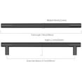 thumbnail image 2 of 10 Pack 6.3 Inch(160mm) Matte Black Cabinet Pulls Knurled Cabinet Handles Cupboard Handles Kitchen Cabinet Hardware for Cupboard Drawer Pulls, 2 of 6