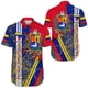 thumbnail image 4 of Nueva blusa estampada de manga corta 3D de Venezuela a la moda, informal, para uso diario, para deportes callejeros, unisex, con gráfico del emblema nacional venezolano, 4 of 5