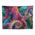 thumbnail image 5 of Orinice Octopus Tentacles Pop Art Tapestry Wall Hanging Unique Style Graphic Tapestries Home Wall Decor for Living Room Bedroom Apartment Farmhouse Dorm 60x50inch, 5 of 6