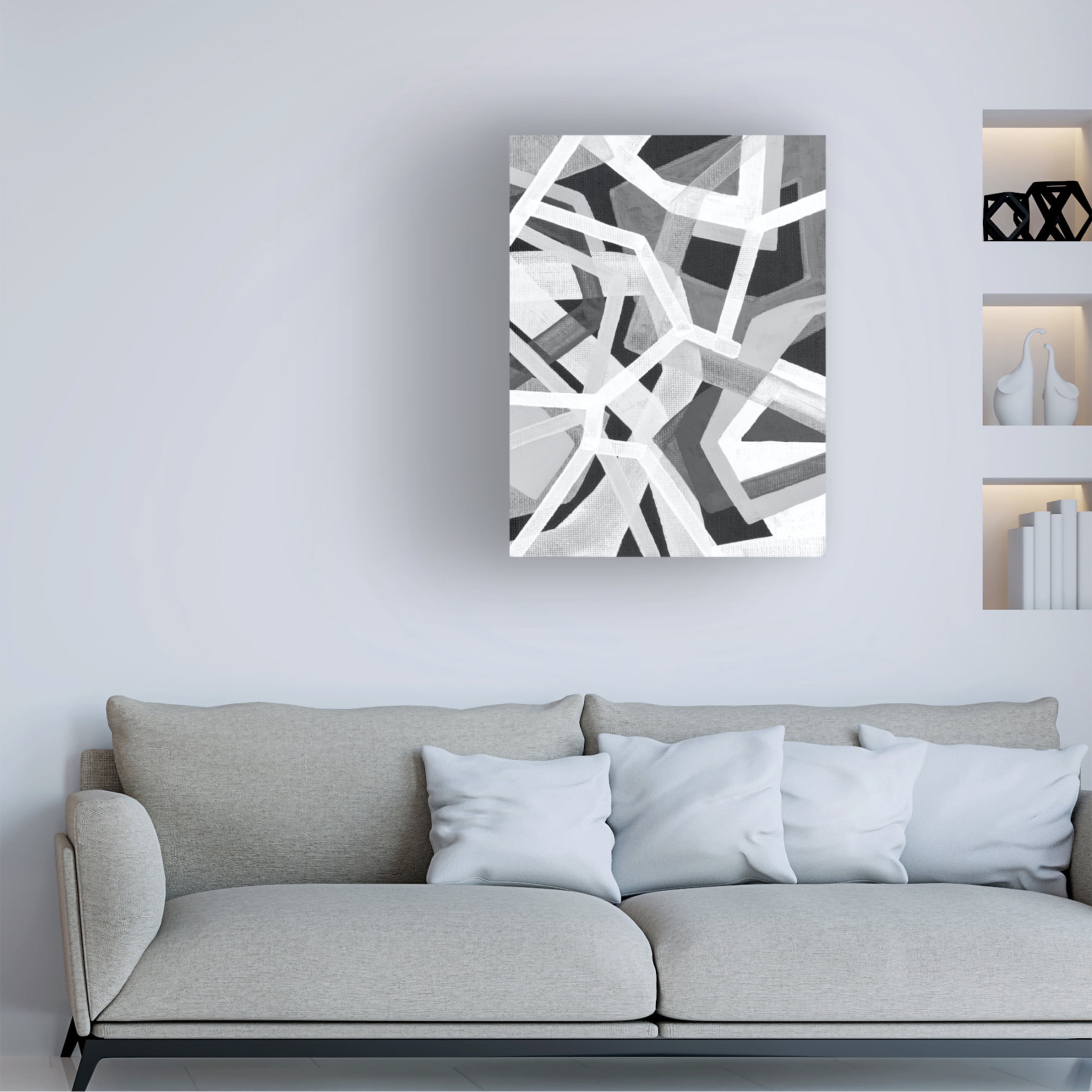 Trademark Fine Art Nikki Galapon Magnetic Greys I Canvas Wall Art