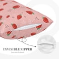 thumbnail image 5 of Fotbe Cute Strawberry C Pillow Cases - Envelope Closure - Luxury, Extra Soft, Cooling Pillow Covers - Wrinkle, Fade, Stain Resistant-16"x24", 5 of 8